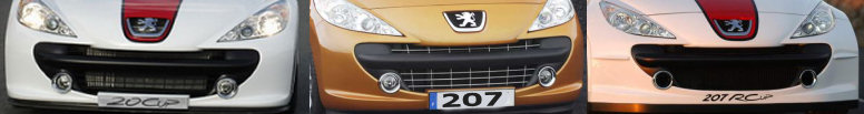 Concept cars prsentant la nouvelle Peugeot 207